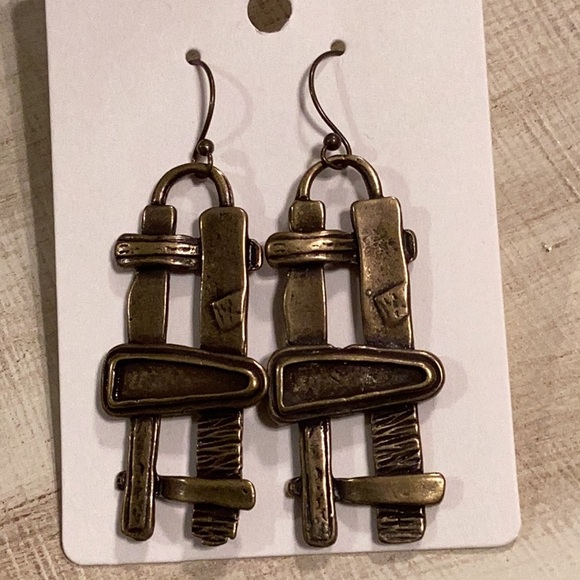 Abstract Earrings - Picture 2 of 3